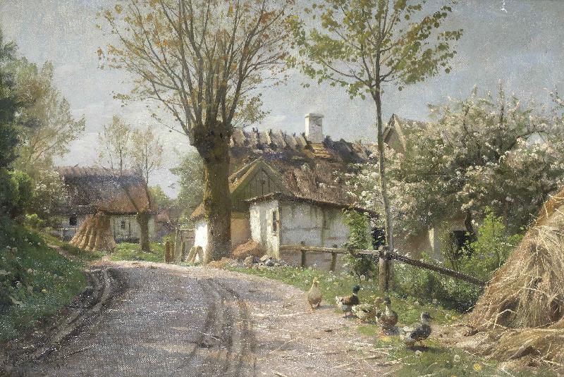 Peder Monsted A country lane oil painting image